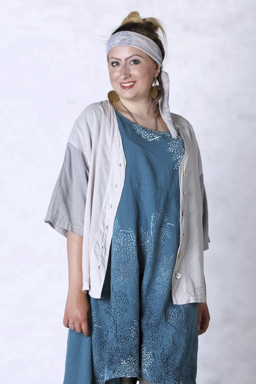 2285-Striped Camp Top Pearl-Unprinted