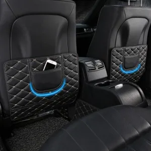 2pcs Rear Seat Anti-kick Protection Mats for Tesla Model 3 Y