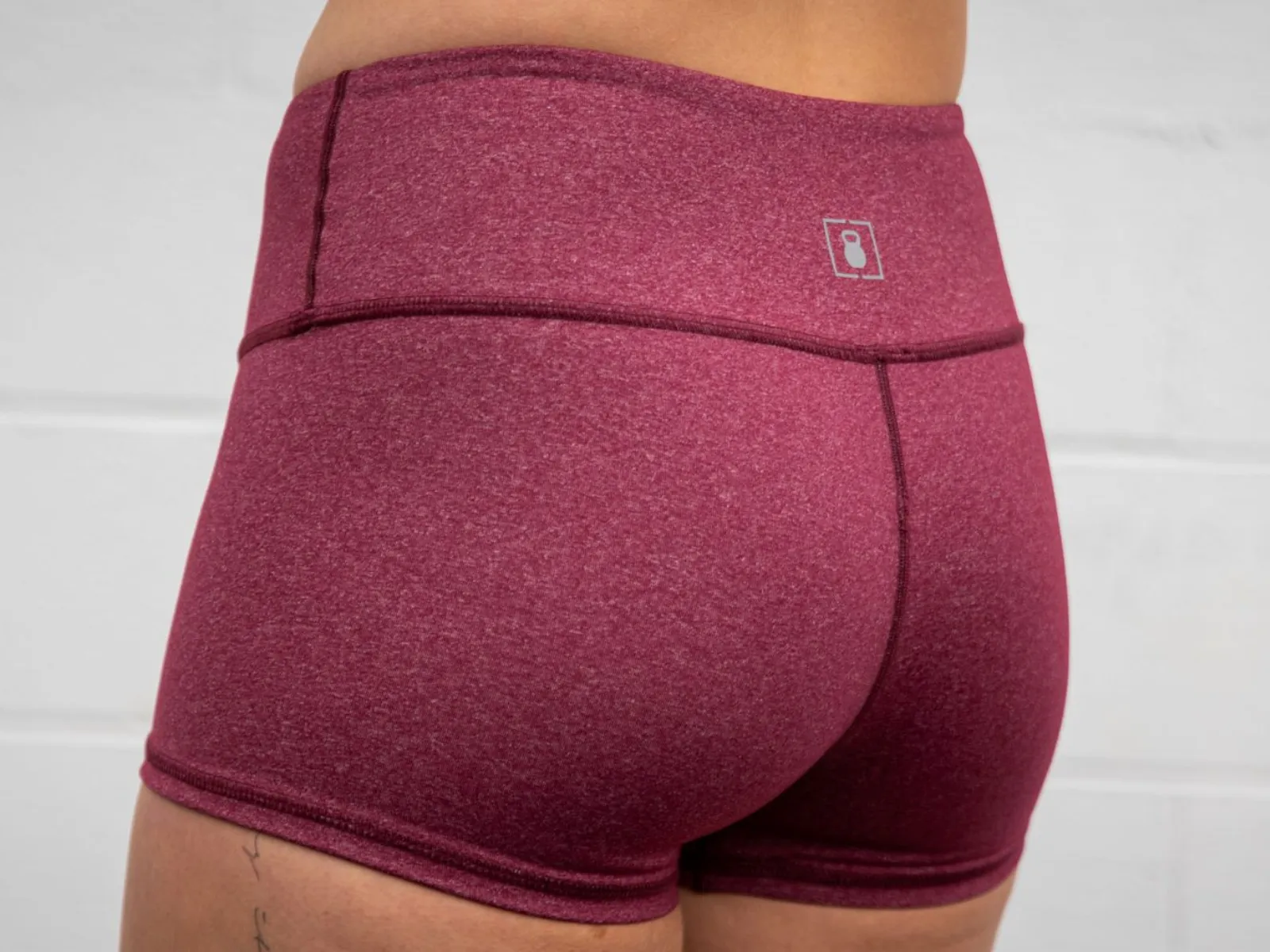 2POOD Heather Maroon Shorties