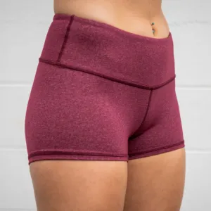2POOD Heather Maroon Shorties