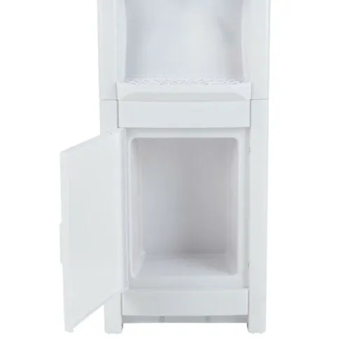 5 Gallon Water Cooler Dispenser Top Loading Bottle & Storage Cabinet
