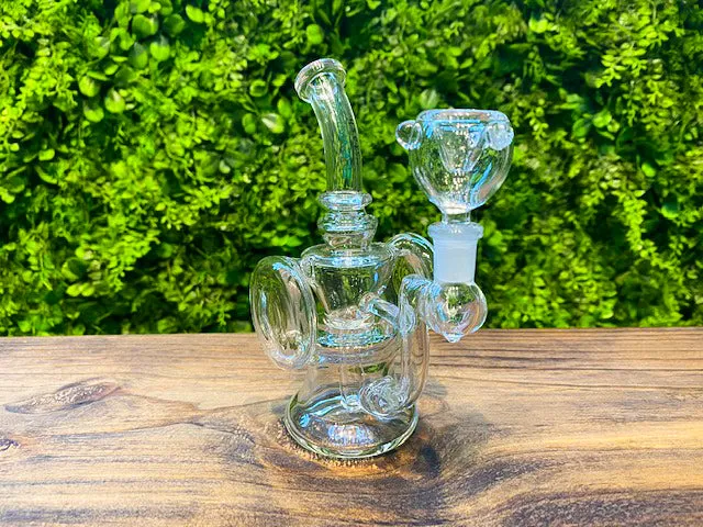 6 inch Double Barrel Recycler Rig