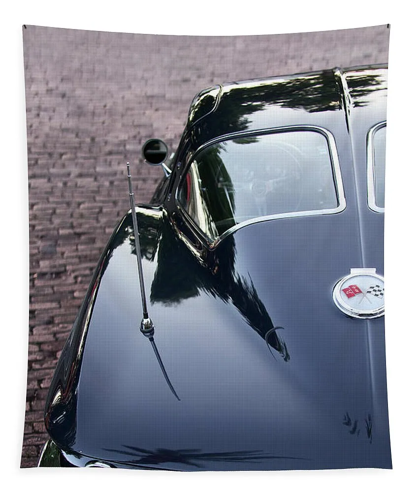 63 Split Window Corvette Tapestry