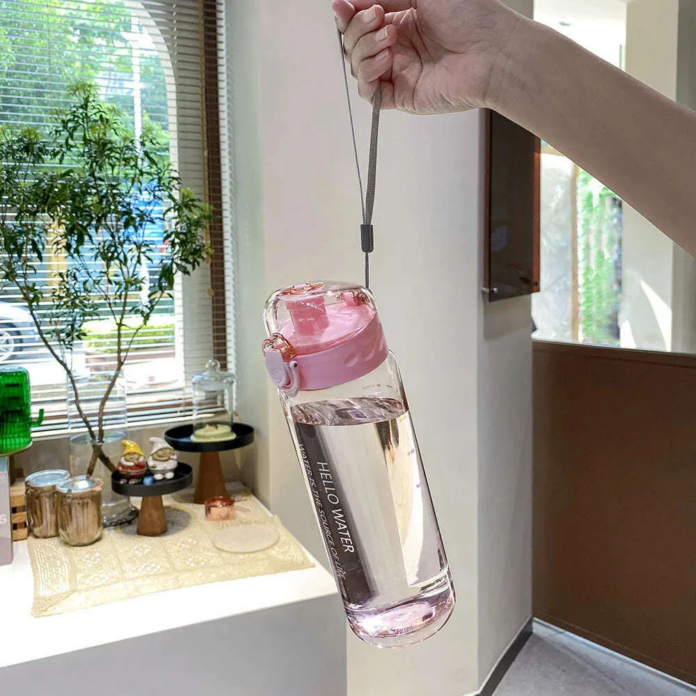 780ml Plastic Portable School Water Bottle for Drinking Tea Mug Outdoor Sport Camping Supplies Coffee Kids Drinkware Odorless