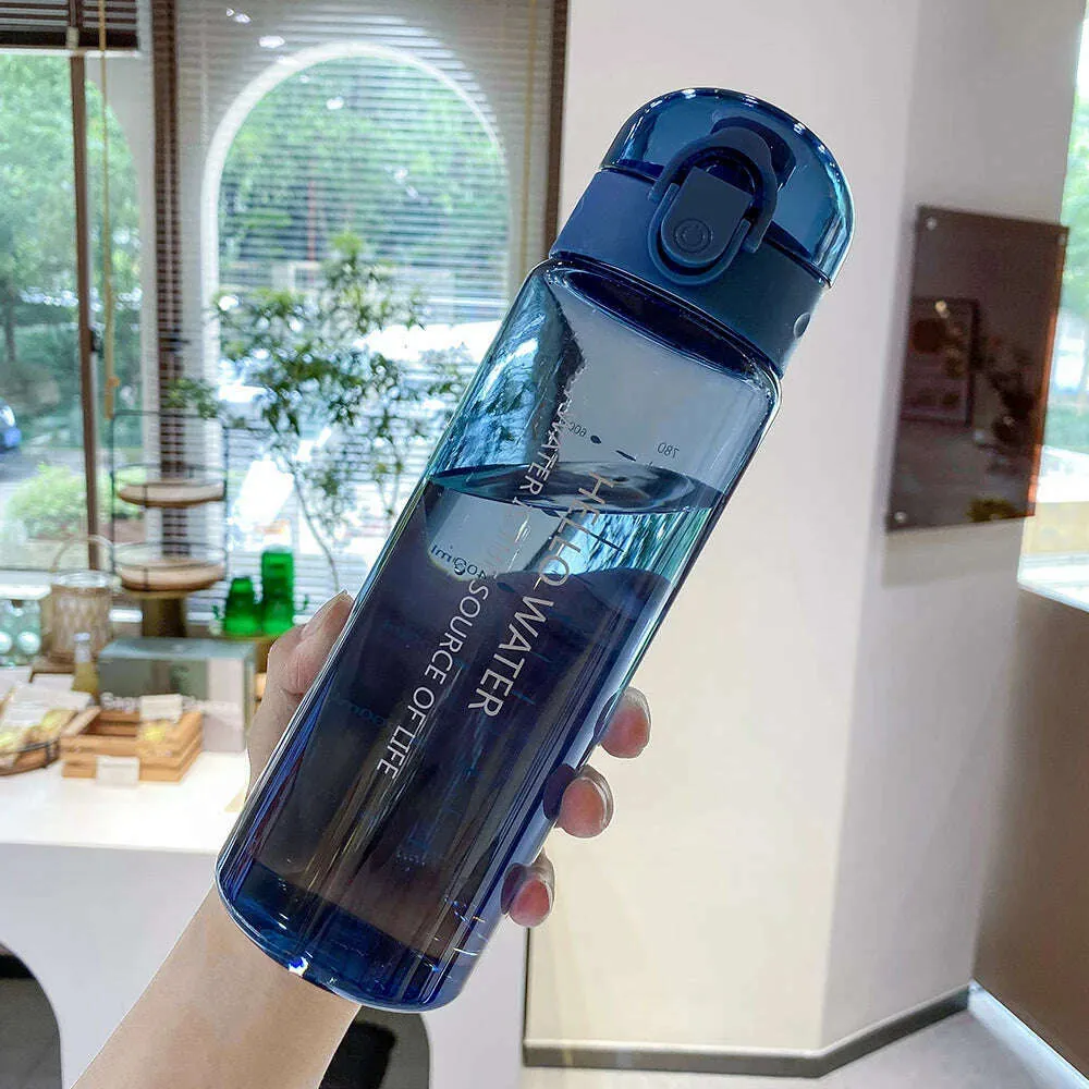 780ml Plastic Portable School Water Bottle for Drinking Tea Mug Outdoor Sport Camping Supplies Coffee Kids Drinkware Odorless