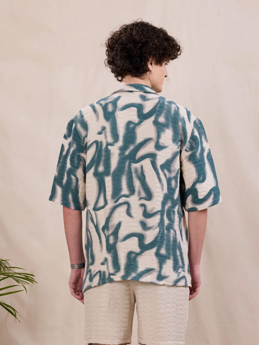 Abstract Print Resort Shirt