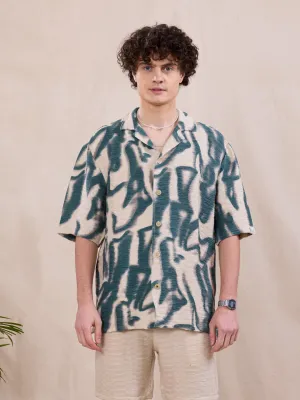 Abstract Print Resort Shirt