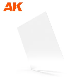 AK Interactive Clear Acrylic Glass Sheet 245 x 195mm - 0.5mm Thickness
