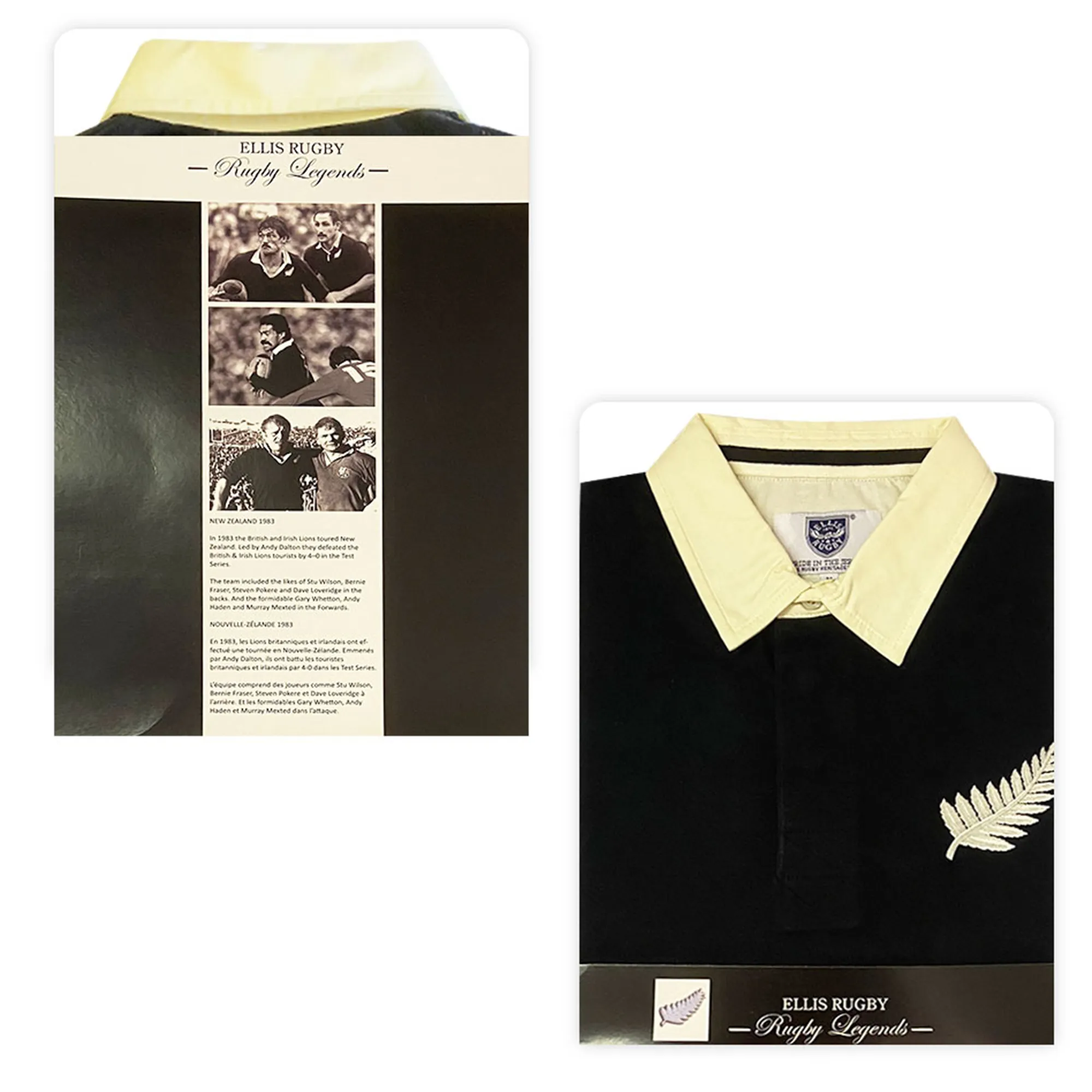 All Blacks 1983 Classic Rugby Shirt by Ellis Rugby