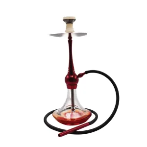 Aluminum Blade Hookah - Red - (1 Count)
