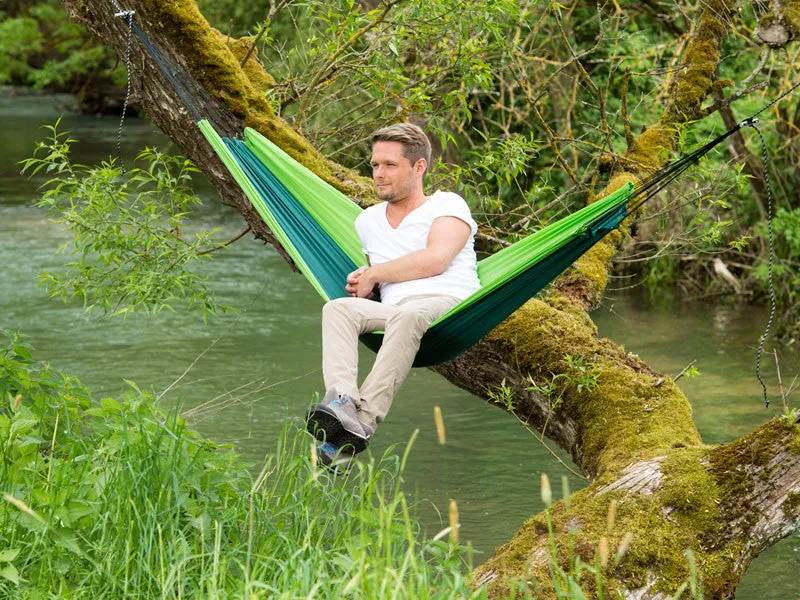 Amazonas Silk Traveller Camping Hammock Forest Green