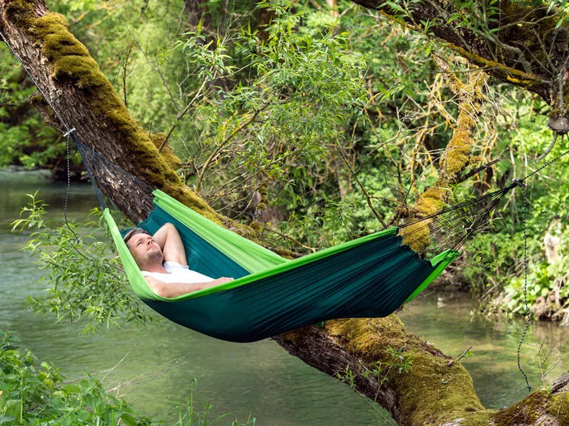 Amazonas Silk Traveller Camping Hammock Forest Green
