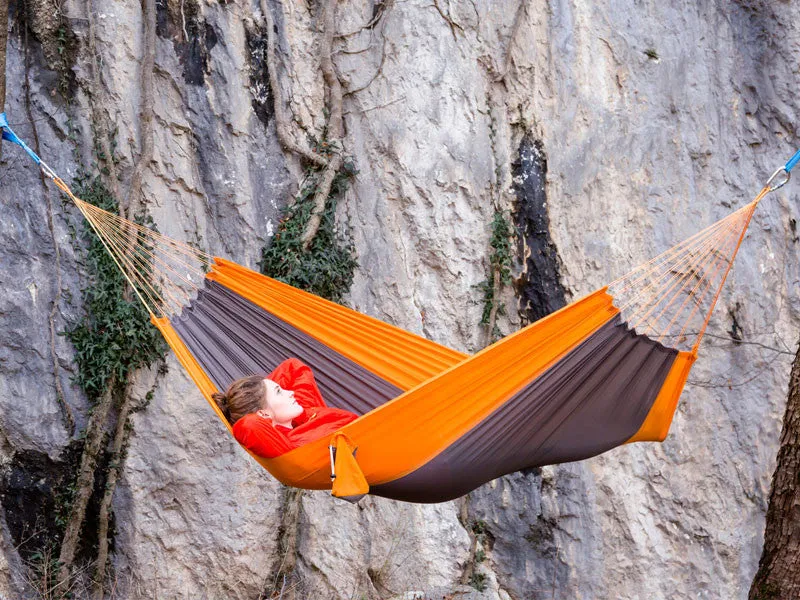Amazonas Silk Traveller Camping Hammock Techno Orange Grey