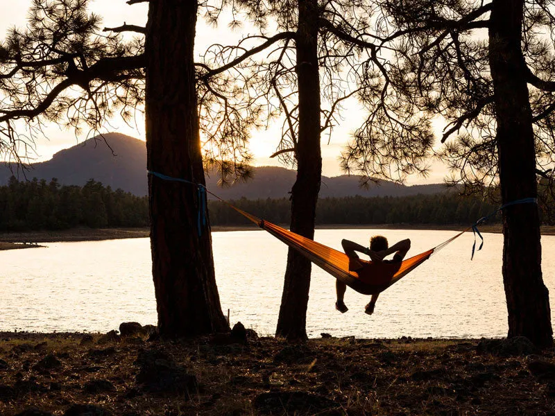 Amazonas Silk Traveller Camping Hammock Techno Orange Grey