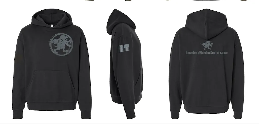 American Warrior Society BLACK Hoodie
