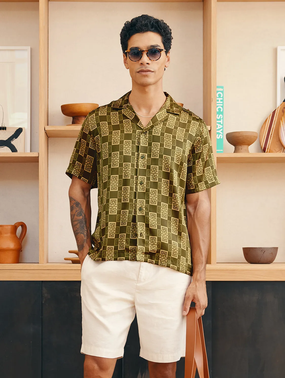ANGRA CLUBE ROBERTO SILK SHIRT