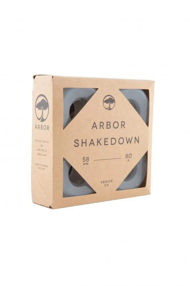 Arbor Shakedown Skateboard Wheels Shakedown 80a - Ghost White
