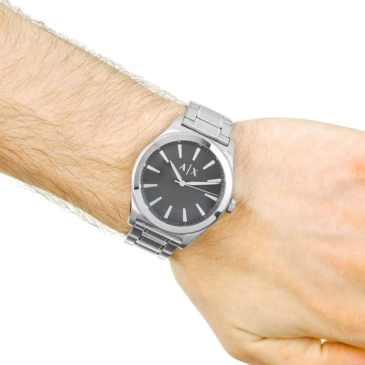 Armani Exchange Three-Hand Stainless Steel Watch