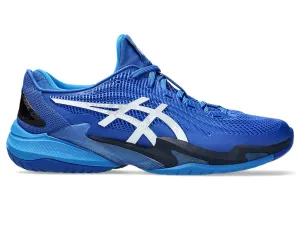 Asics Men's COURT FF 3 NOVAK Tennis Shoes in Tuna Blue/Pure Silver