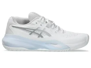 Asics Women's GEL-RESOLUTION X Tennis Shoes in White/Pure Silver