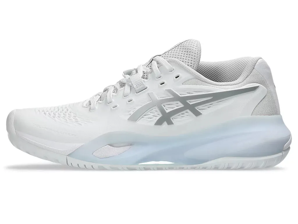 Asics Women's GEL-RESOLUTION X Tennis Shoes in White/Pure Silver