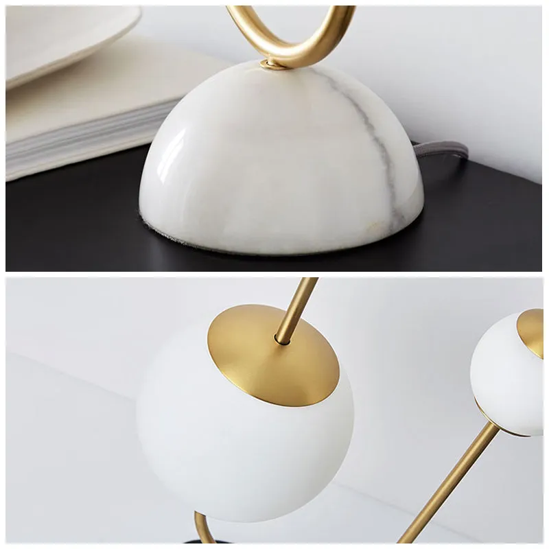 Asymmetrical Modern Table Lamp for Living Room
