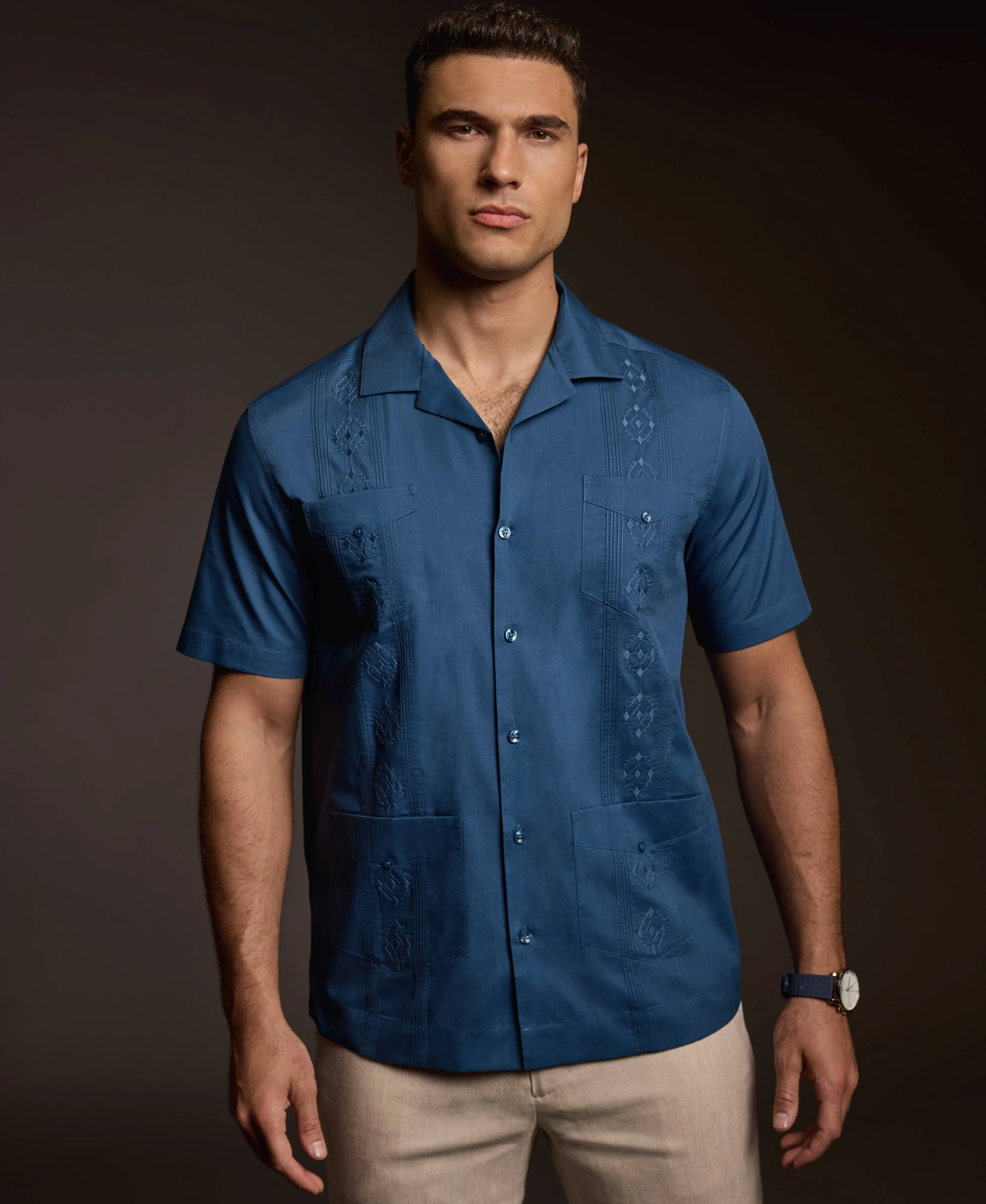 Authentic Embroidered Guayabera Shirt