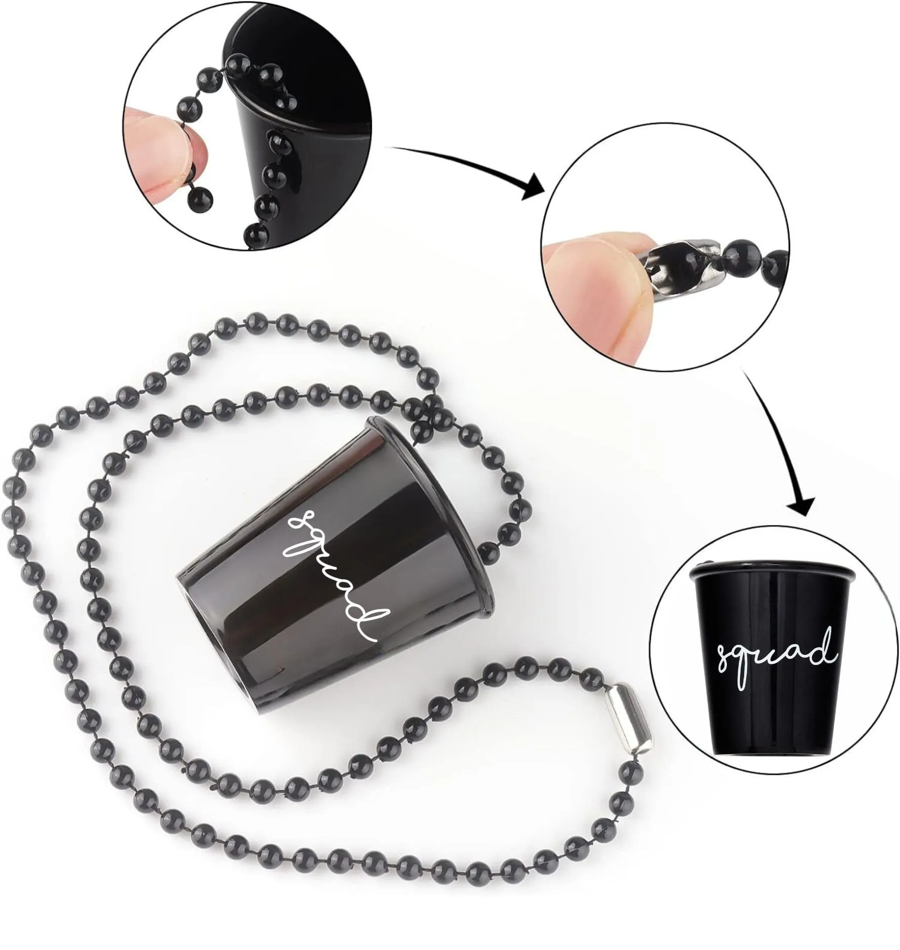 Bachelorette Party Shot Glass Necklace by Funky Junque