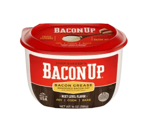 Bacon Up Bacon Grease Rendered Bacon Fat for Frying, Cooking, Baking, 14 ounces