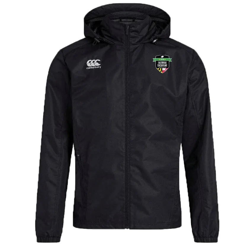 Baltimore Chesapeake RFC Club Vaposhield Full Zip Rain Jacket by Canterbury