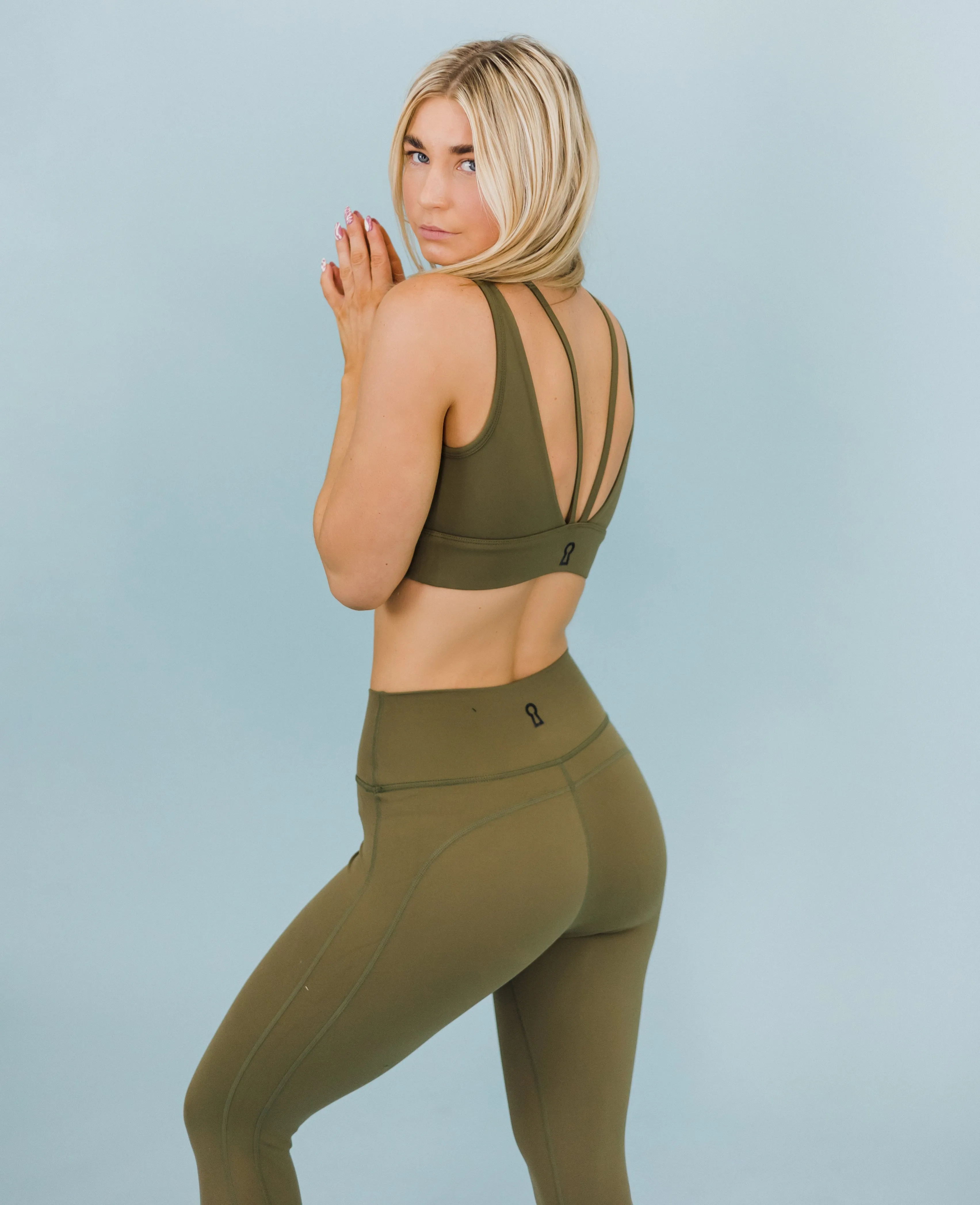 Basic High Rise Legging - Olive