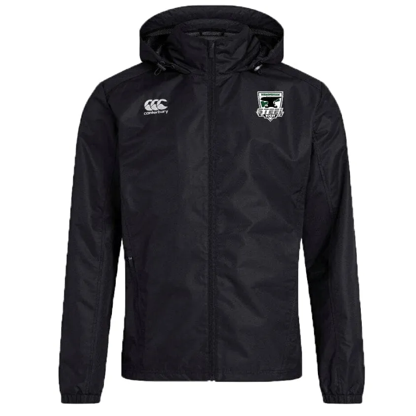 Birmingham Steel Rugby Club Vaposhield Full Zip Rain Jacket by Canterbury