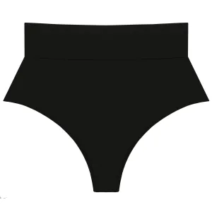 Black High Rise Bikini Bottom