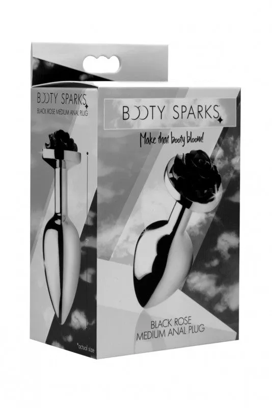 Black Rose Anal Plug - Small