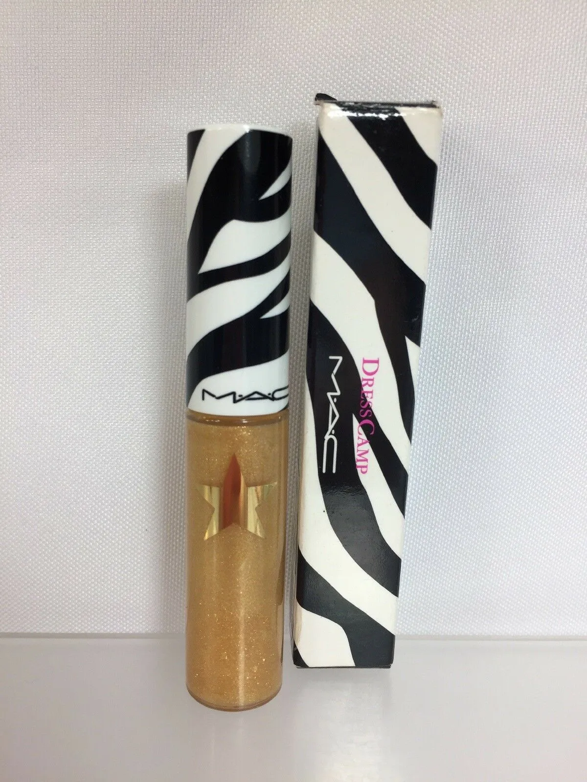 BNIB Mac Dresscamp Lipglass Lip Gloss She-Gold  Rare Dress Camp