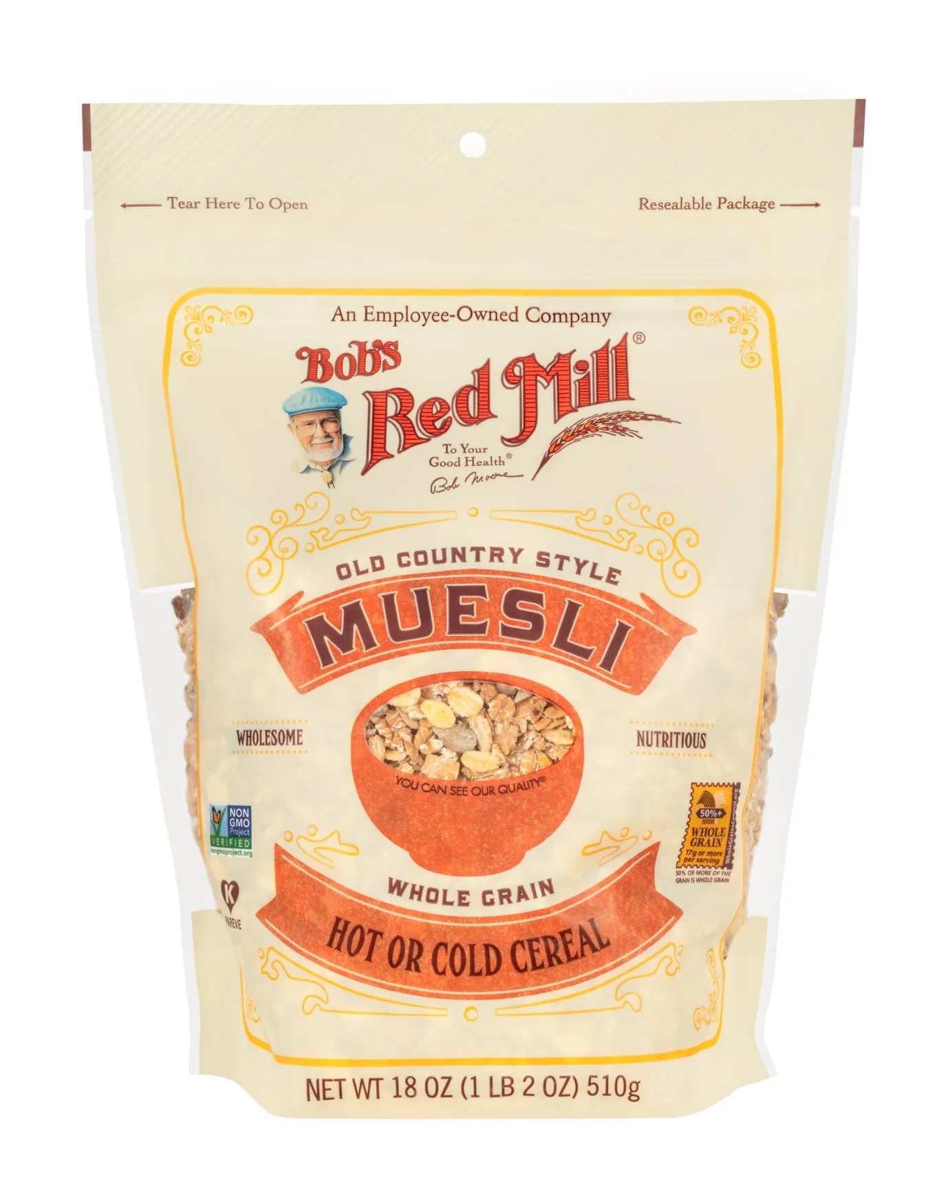 Bob's Red Mill, Muesli, Whole Grain, Old Country Style, 18 oz...