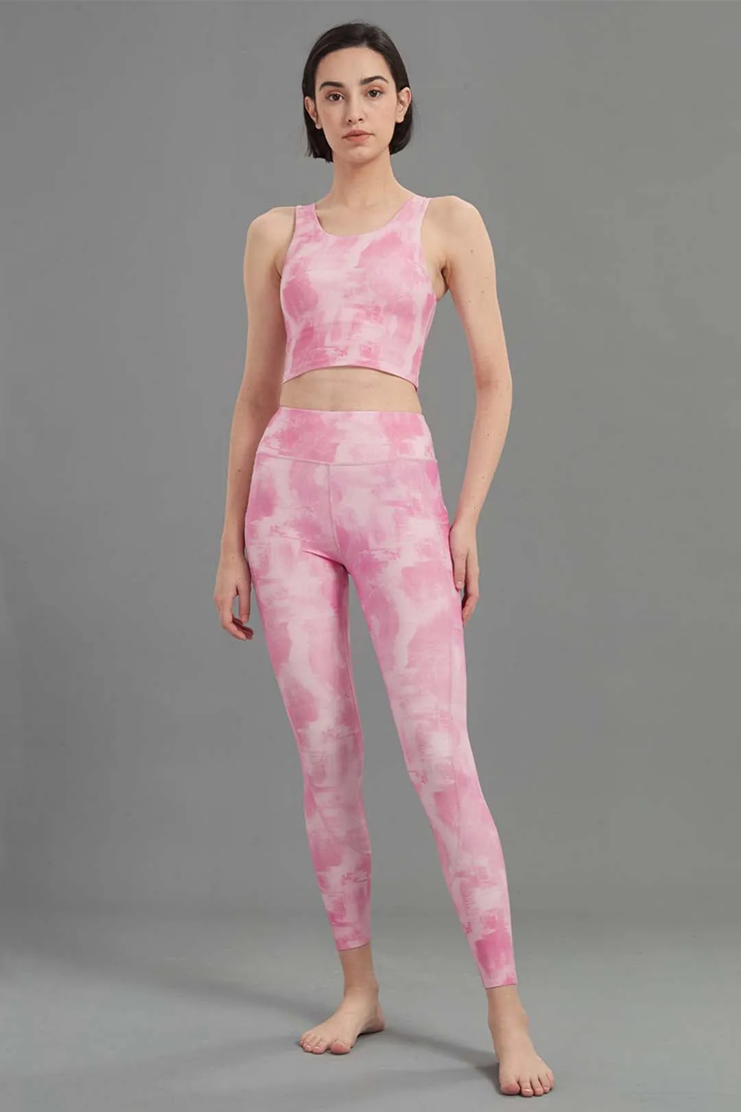 Booty Lifting  High-Waist Tie-Dye Legging With Pockets 25"