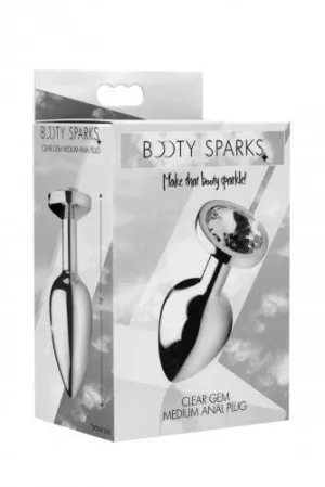 Booty Sparks Clear Gem Anal Plug Medium