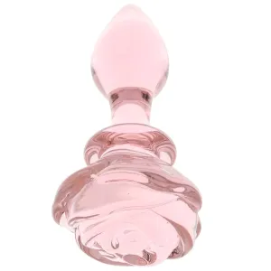 Booty Sparks Rose Glass Plug