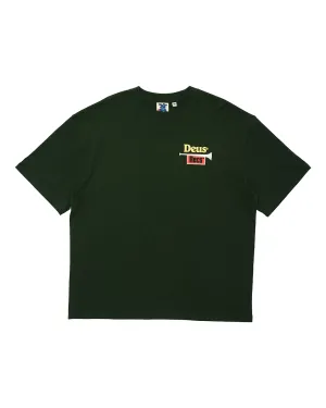 BRASSWORKS TEE - TREK GREEN