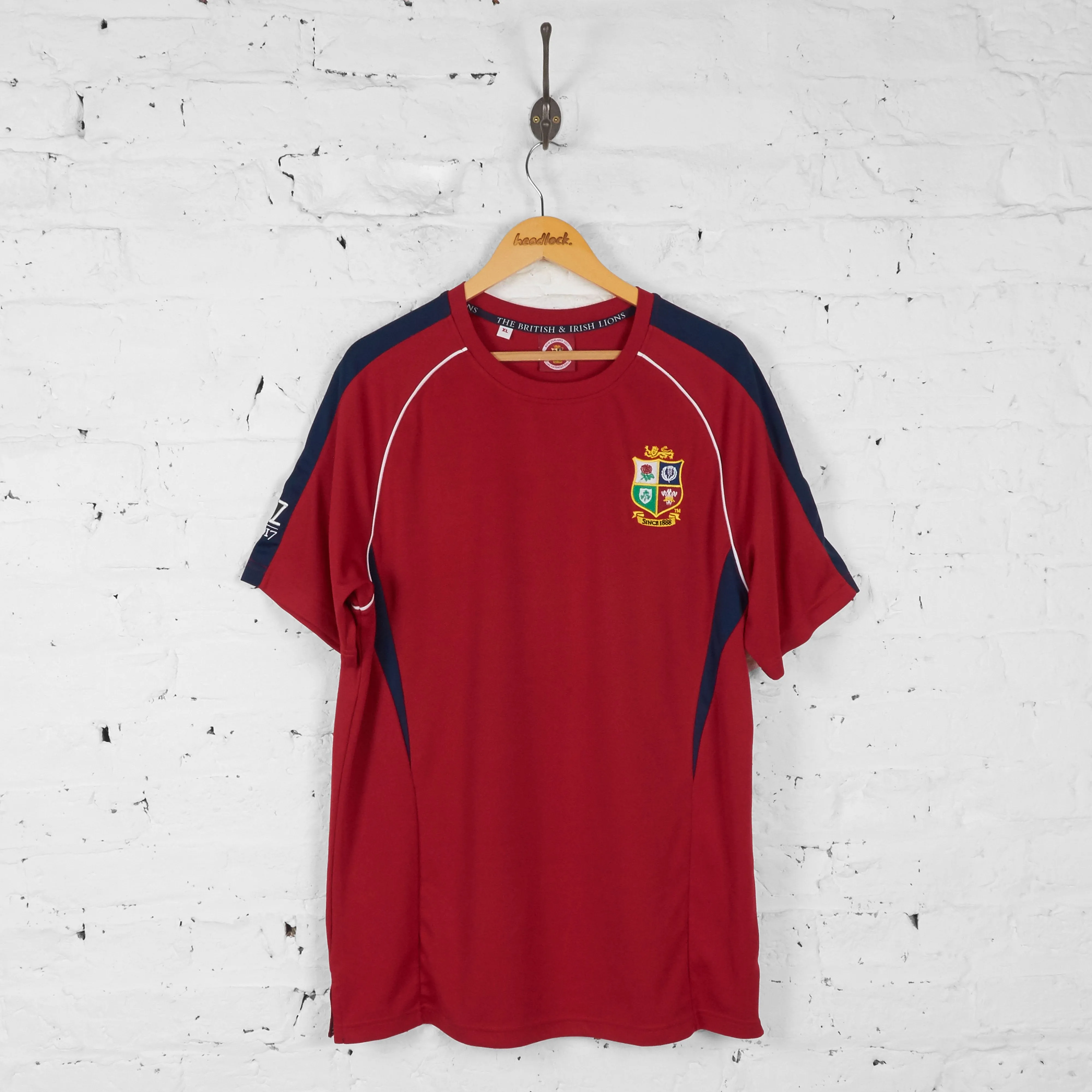 British and Irish Lions 2017 Rugby Training Top Shirt - Red - XL