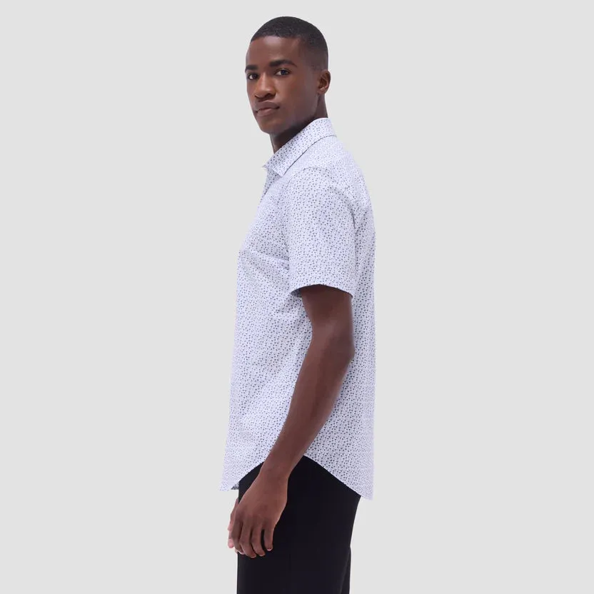 Bugatchi Miles Jack Russell OoohCotton Short-Sleeve Shirt - White