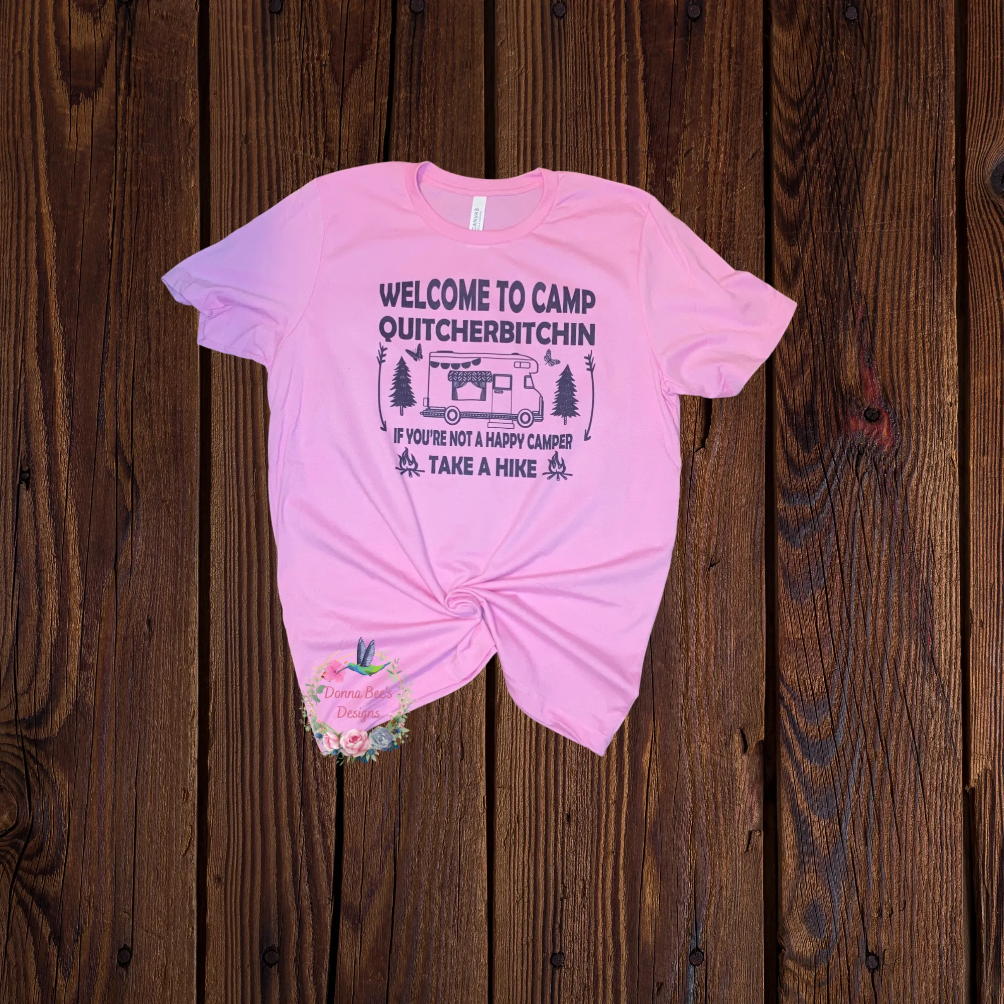 Camp Quitcherbitchin printed tee