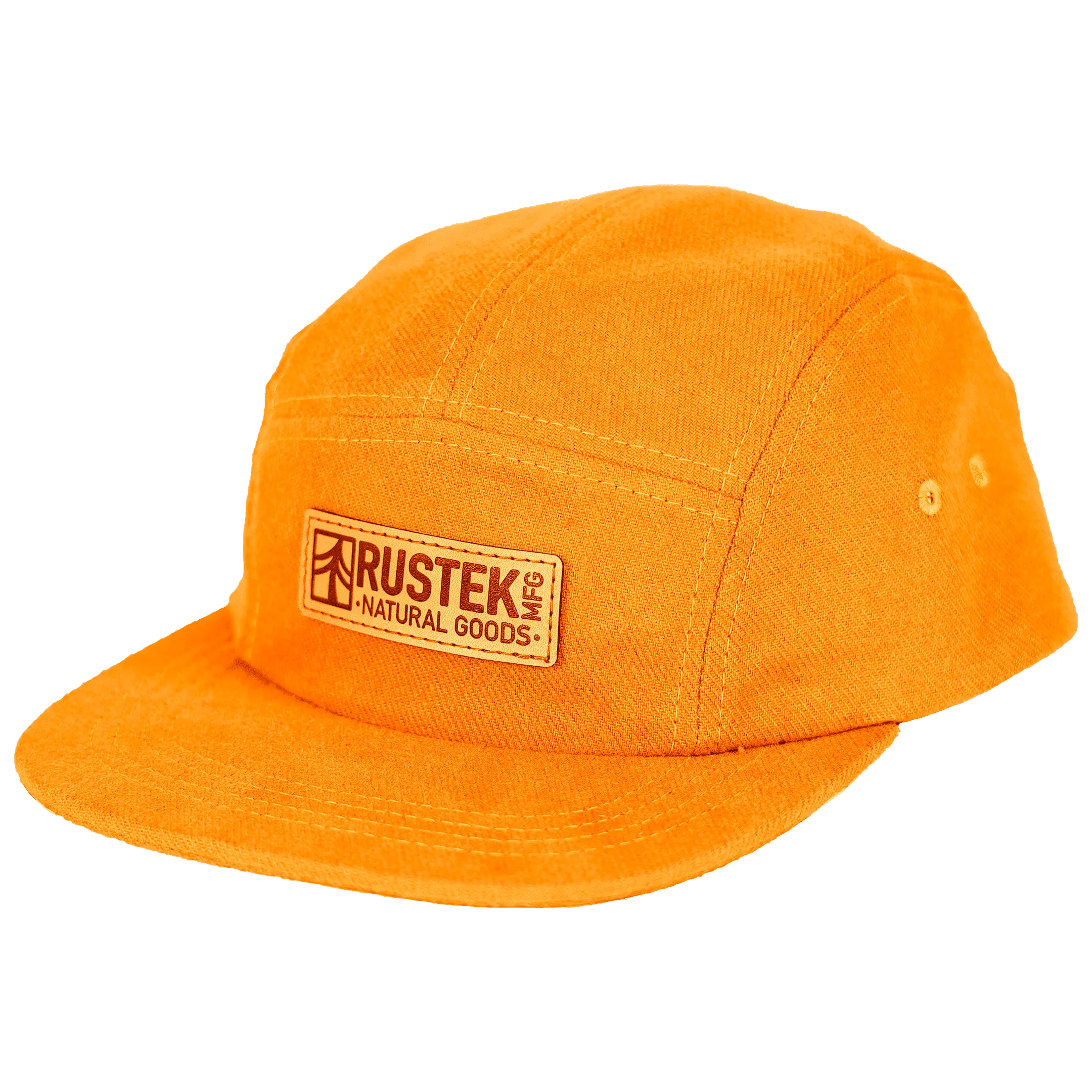 Canby Brushed Cotton Camp Cap | Orange