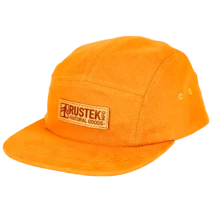 Canby Brushed Cotton Camp Cap | Orange