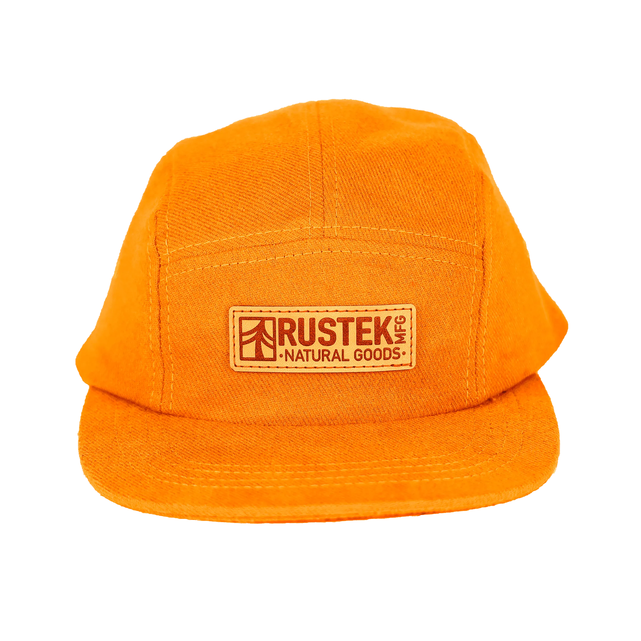 Canby Brushed Cotton Camp Cap | Orange