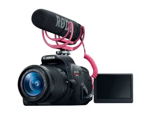 Canon EOS Rebel T5i DSLR Camera with 18-55mm Lens Video Creator Kit