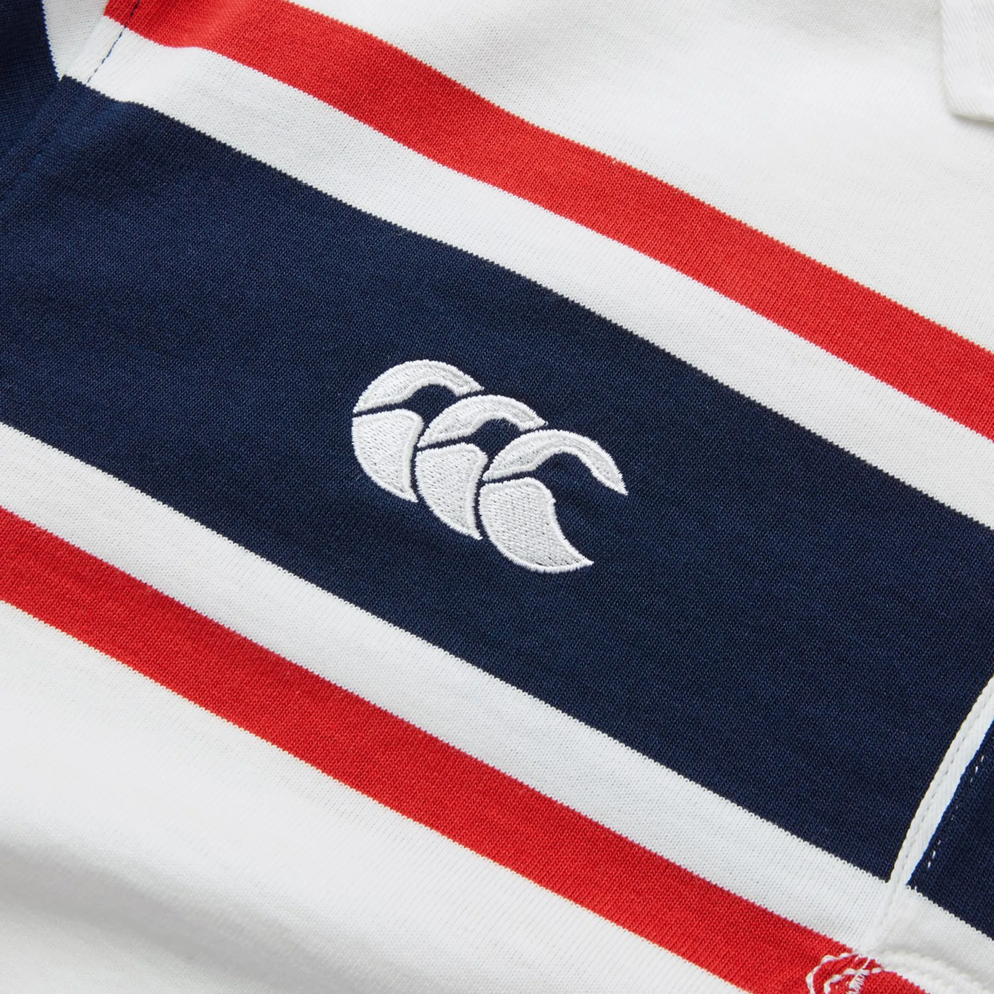 Canterbury Engineered Long Sleeve Striped Rugby Jersey