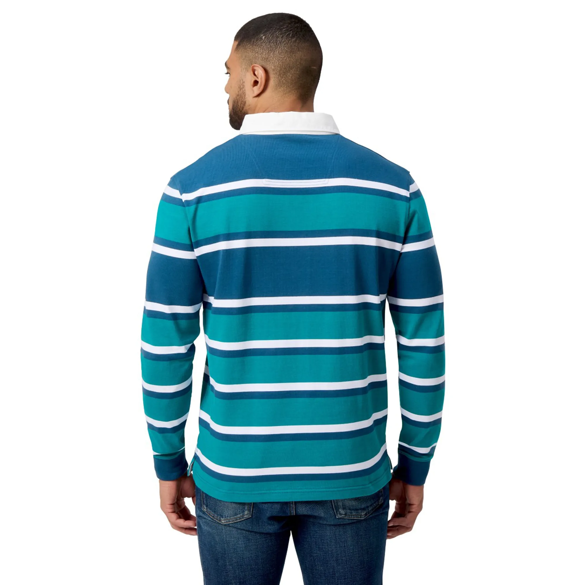 Canterbury Engineered Long Sleeve Striped Rugby Jersey