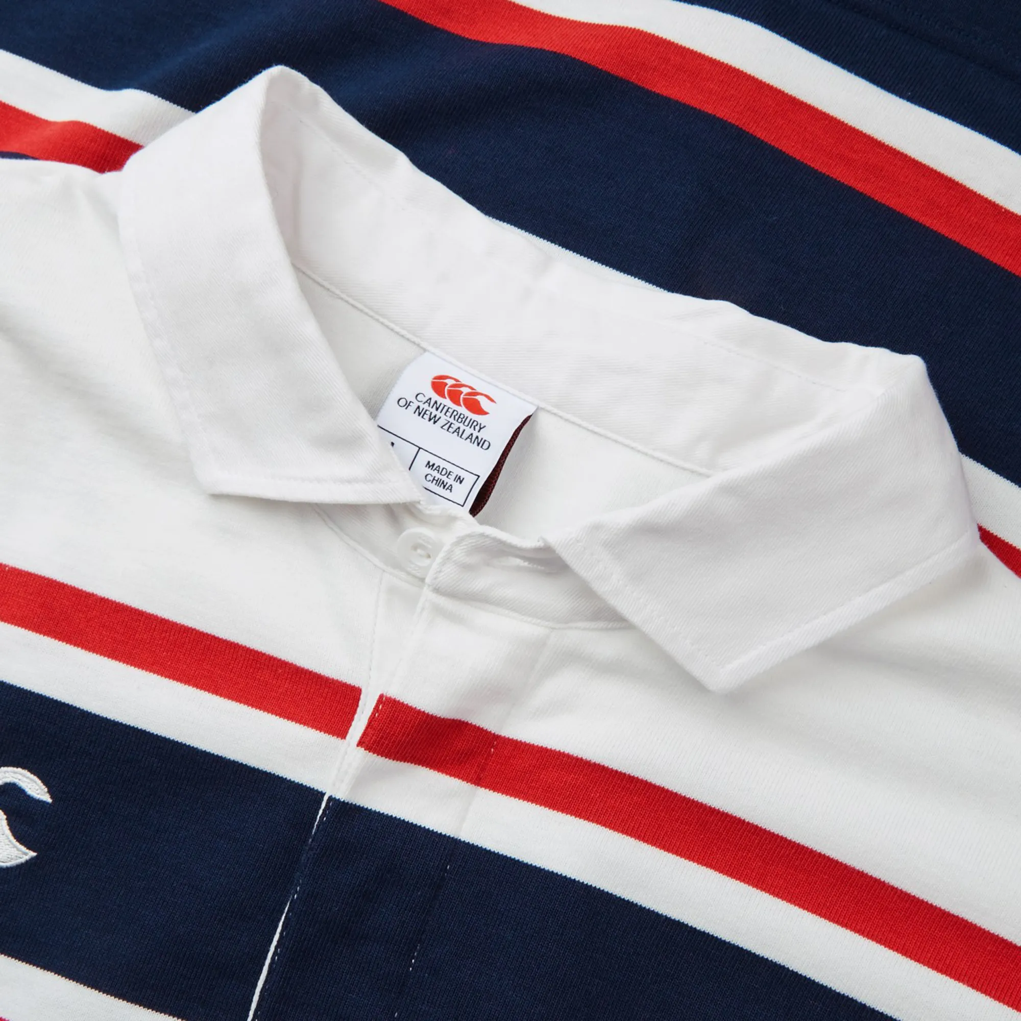 Canterbury Engineered Long Sleeve Striped Rugby Jersey
